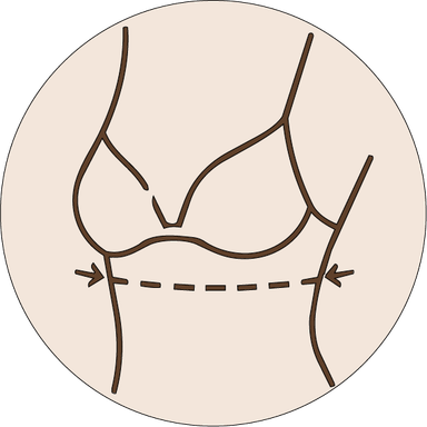 How to measure — Underbust