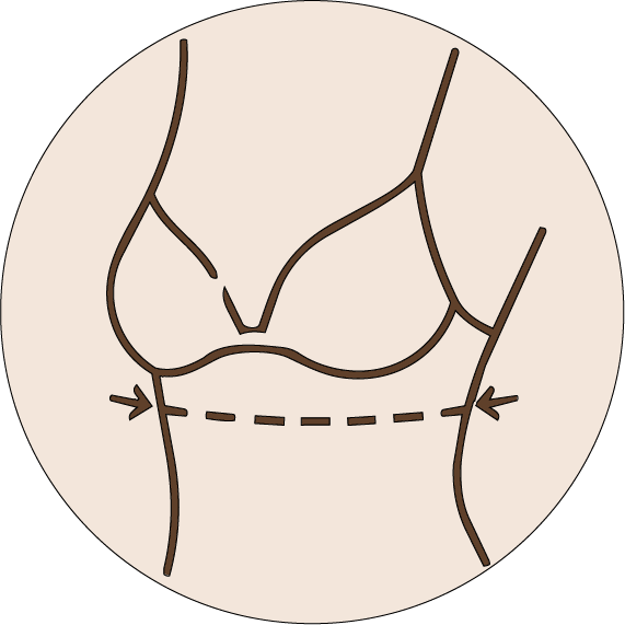 How to measure — Underbust